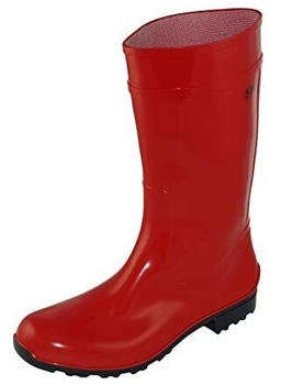 Regenliebe Gummistiefel Störtregen Langschaft rot