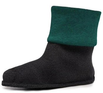 Ladeheid Schaftformer Kinder Gummistiefel Stiefelsocken Innenschuh wärmende Socken smaragdgrün
