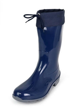 Regenliebe Gummistiefel Fieselregen Langschaft blau