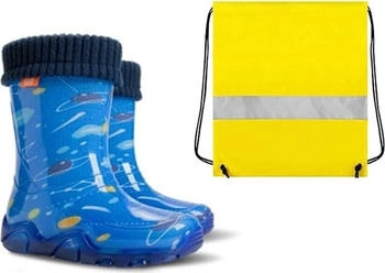Goldkids Gummistiefel Kinder Cosmos Schuhbeutel neongelb