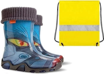 Goldkids Gummistiefel Stormer gefüttert neongelb