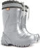 Goldkids Gummistiefel Lammfell gefüttert silber