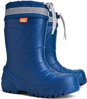 Goldkids Gummistiefel Lammfell gef&uuml;ttert blau schwarz
