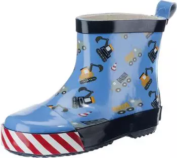 Playshoes Half-Shaft Construction Site Rain Boots bleu