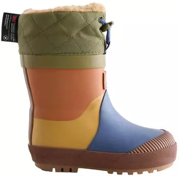 Next Fashion Rain Boots dunkelblau/gelb/khaki/orange