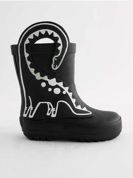 Next Fashion Rain Boots grau/grün/schwarz