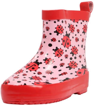 Playshoes Boots rosa/hellrot/schwarz