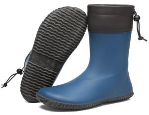Saguaro Rubber Boots Barefoot Shoes Natural Rubber Lined blau