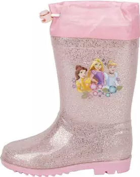 Disney Princess Girls Rain Boots with Glitter glitzer