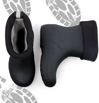 Ladeheid Federleichte Gummistiefel Thermo mit F&uuml;tterung LA-CA-Panda249 carbone/grau