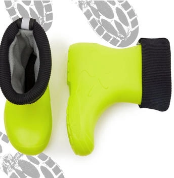 Ladeheid Federleichte Gummistiefel Thermo mit F&uuml;tterung LA-CA-Panda249 limone/gr&uuml;n