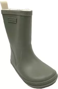 Bundgaard Barefoot Rubber Boots ASPEN with Wool Lining khaki/army