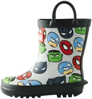 Next Fashion Rain Boots azur/hellgrau/grün/rot