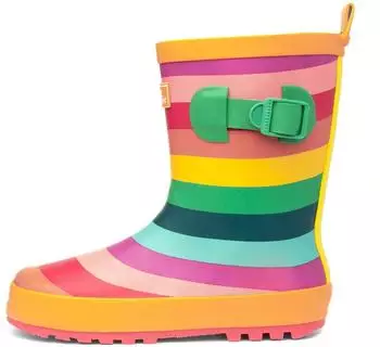Trespass Puddle-Kids Welly rainbow stripe