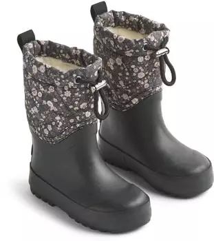 Wheat Thermo Snowboot Drizzle black sea open flowers