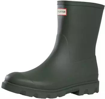 Hunter Downpour Short Boot dark olive/grün