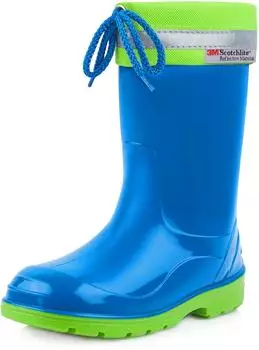 Ladeheid Rain Boots with Cuff LA-972 blau/grün