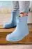 Elbsand Rubber ankle boots made of waterproof material hellblau
