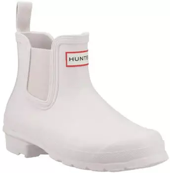 Hunter Raffinierte Chelsea-Stiefeletten (WFS2201RMA) wei&szlig;