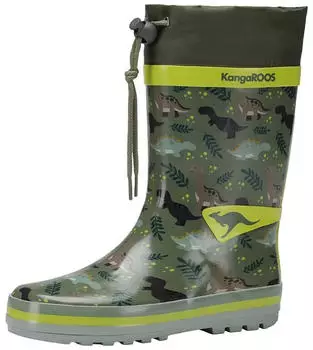 KangaROOS K-Summerrain Boots olive/dino adventure