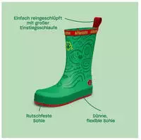 Affenzahn 01638-20016-700, Affenzahn - Kid's Gummistiefel Vegan Plashy -...
