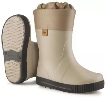 Dunlop Puddle Jumper - Fur Lined Winter Boots for Kids beige