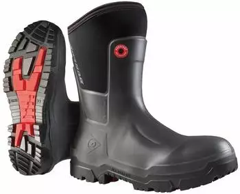 Dunlop Snugboot Craftsman Rain Boot schwarz/grau