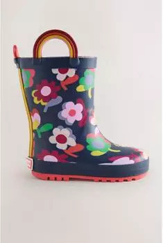 Next Fashion Next Wellington Boots navy floral