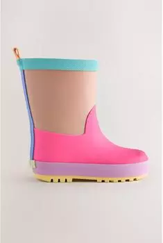 Next Fashion Rain Boots (31989665) pink/brown colourblock