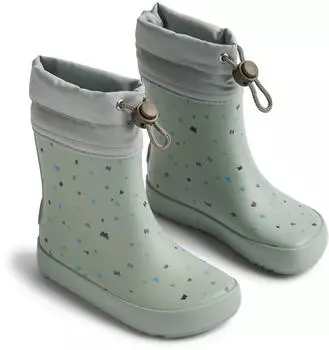 Wheat Barefoot Rubber Boot Zerro navy/sky blue/mint