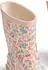 Wheat Rubber Boot Muddy flowers and seashells