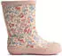 Wheat Rubber Boot Muddy flowers and seashells