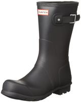 HUNTER Herren Schuhe schwarz Gummi