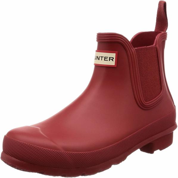 Hunter Womens Original Chelsea Boots military red