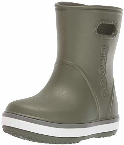Crocs Kids Crocband Rain Boot army green/slate grey