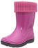 pink: Beck Winter Rubber Boots Removable Kids