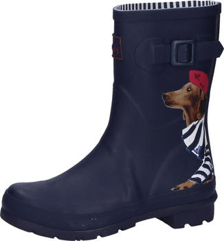 Joules Molly Mid Height Printed Wellies Sausage Dog