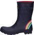 Joules Molly Mid Wellies navy rainbow