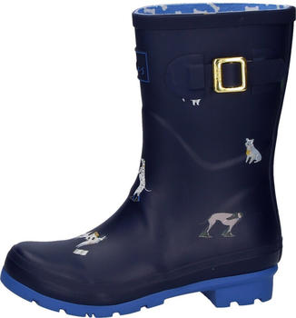 Joules Molly Welly Wellington Boots Dogs navy