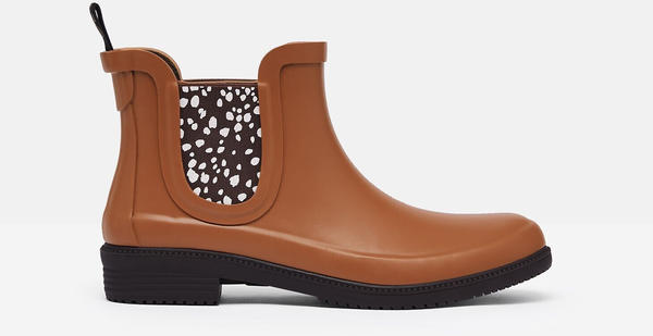 Joules Rutloand Premium Rubber Chelsea Boots brown