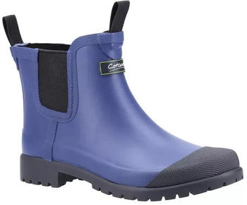 Cotswold Women's Blenheim Short Chelsea Wellington Boots navy