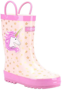 Cotswold Puddle Kid's Wellingtons pink unicorn