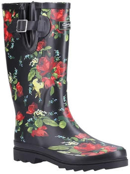 Cotswold Blossom Wellington Boots red