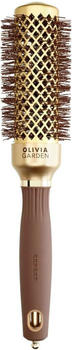Olivia Garden Expert Blowout Shine mit gewellten Borsten Gold & Braun 35 mm