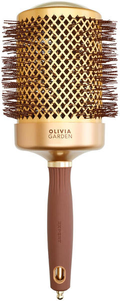 Olivia Garden Expert Blowout Shine Crimped Bristles gold & braun Ø 80 mm