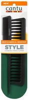 Cantu 817513018947, Cantu - Styling Hair Plastic Comb 2 pcs. - Black