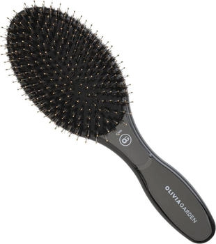 Olivia Garden CARE OVAL Boar & Nylon Bristles Black Olivia Garden CARE OVAL Boar & Nylon Bristles Black