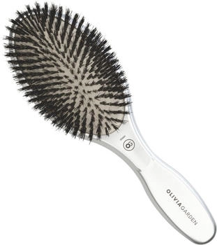 Olivia Garden EXPERT CARE OVAL Boar Bristles Silver