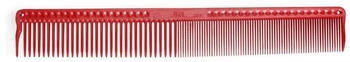 JRL Fine Cutting Comb 7.4" red