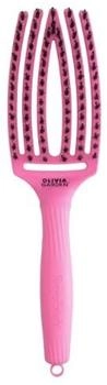 Olivia Garden Fingerbrush Care Iconic Boar & Nylon Pink Granita (B-2619)